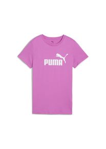 Puma Damen T-Shirt "ESS NO. 1 LOGO TEE (S)", lila, sportlich, Gr. M, bedruckt, Jersey, Obermaterial: 100% Baumwolle, Shirts
