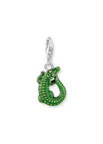 Thomas Sabo Damen Charm-Einhänger "Krokodil-Optik, 2218-664-7", bunt, Silber 925 (Sterlingsilber), Charms