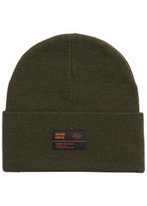 Superdry Damen Beanie "SURPLUS KNITTED BEANIE HAT", grün, casual, unifarben, Strick, Materialmix, Mützen
