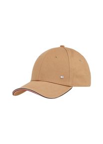 Tommy Hilfiger Damen Baseball Cap "TH CORPORATE COTTON 6 PANEL CAP", beige, Basic, unifarben, Twill, Baumwolle, Caps, mit dezentem Logo-Pin über dem