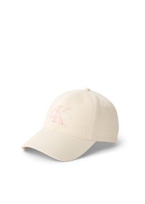Damen Baseball Cap "MONOLOGO EMBROIDERY BASEBALL HAT"sweet corn, casual, Calvin Klein Jeans, unifarben, Web, Baumwolle, Caps, Mit festem Schirm