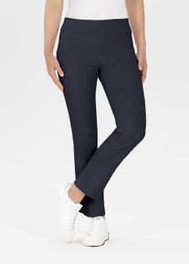 Stehmann Damen 7/8-Hose, blau, casual, Gr. 34, unifarben, Obermaterial: 65% Baumwolle, 31% Polyamid, 4% Elasthan, Hosen, mit Seitenschlitzen