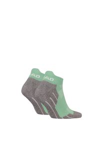 Head Damen Sneakersocken "Head HIKING ALL CLIMATES SNEAKER 2P", Gr. 43, grün, Materialmix, Socken, mit atmungsaktivem Stoffeinsatz