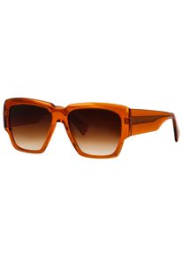 Marc O'Polo MARC O'POLO Damen Sonnenbrille "506227"bernstein transparent, casual, Brillen, Form Karree/Eckig, Logoschriftzug auf Bügel und Glas, CR 39