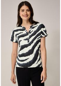 Cecil Damen T-Shirtvolcanic grau, casual, Gr. L, bedruckt, Web, 100% Baumwolle , Shirts, mit Elastiksaum