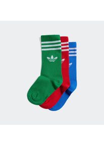 Kinder Sportsocken "CREW SOCK 3P", adidas originals, Gr. M, bunt, Obermaterial: 60% Baumwolle, 27% Polyester, 8% Polyamid, 5% sonstige Fasern, Socken