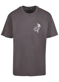 MisterTee Herren T-Shirt "MisterTee Bold Actions Oversize Tee", grau, casual, Gr. L, bedruckt, 100% Baumwolle, Shirts