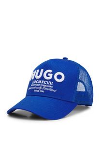 HUGO BLUE Damen Baseball Cap "Merk", blau, casual, unifarben, Denim/Jeans, Baumwolle, Caps, Unisex