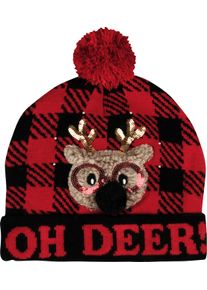 Damen Beanie, rot, modisch, Capelli New York, Obermaterial: 100% Polyacryl, Mützen