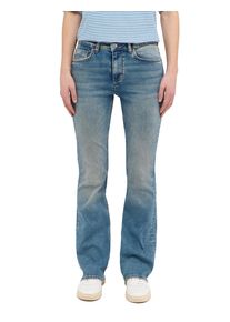 Mustang Damen Bootcut-Jeans "Damen Style Shelby Slim Boot"421 mittelblau, Gr. 29, Denim/Jeans, 85% Baumwolle, 13% Polyester, 2% Elasthan, Jeans
