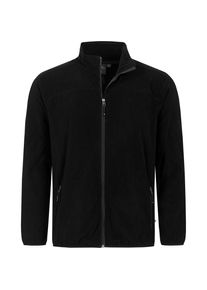 DEPROC Active Herren Fleecejacke "KIRKVALE II MEN", schwarz, casual, Gr. 58, 100% Polyester, Jacken, weiche Fleecejacke in traditioneller Optik