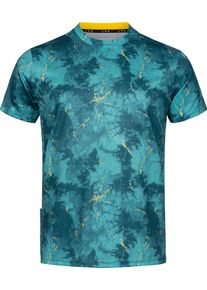 LPO Herren Funktionsshirt "NAKIN MEN AOP II PRINT", blau, casual, Gr. 50, 100% Baumwolle Jersey, Shirts, Funktionsshirt mit V-Ausschnitt