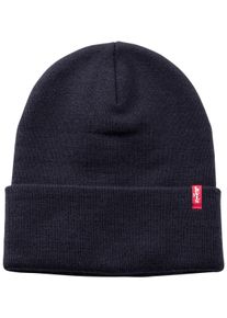 Levi's LEVI'S Damen Strickmütze "EVERYDAY BEANIE", blau, modisch,casual,klassisch, Feinstrick, Kunstfaser, Mützen