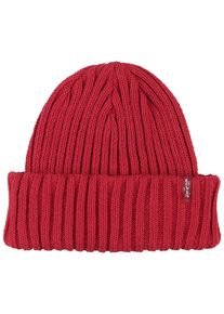 Levi's LEVI'S Damen Strickmütze "UNISEX", rot, klassisch,modisch,sportlich, Baumwolle, Mützen