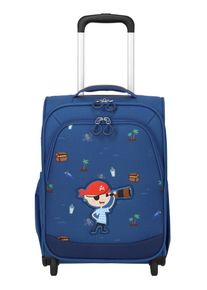Travelite Kinderkoffer "MINIMOVER 2w", blau, Polyester, festlich, Koffer, Kindertrolley Aufsteckfunktion