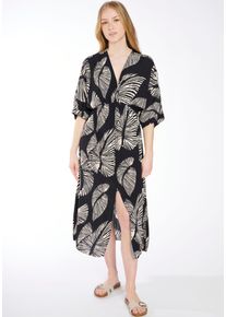 Haily's HAILY’S Damen Maxikleid "MD V DR Li44u", schwarz, feminin, Gr. S, gemustert, Web, Obermaterial: 100% Viskose, Kleider