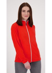 DEPROC Active Damen Fleecejacke "DECORAH II WOMEN", rot, casual, Gr. 38, 100% Polyester, Jacken, weiche Fleecejacke in traditioneller Optik