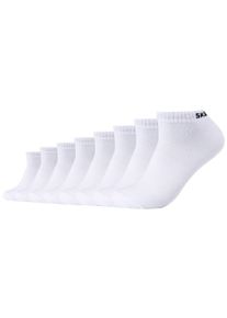 Skechers Damen Sneakersocken "mesh ventilation", Gr. 47, weiß, Baumwollmischung, unifarben, Socken, stabilisierende Mittelfußunterstützung,
