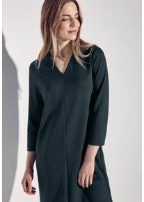 Street One Damen Minikleid, grün, casual, Gr. 38, unifarben, Jersey, Obermaterial: 47% Polyester, 47% Viskose, 6% Elasthan, Kleider, mit 3/4-Ärmel