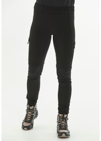 WHISTLER Damen Softshellhose "Davina", schwarz, sportlich, Gr. 40, unifarben, 92% Polyester, 8% Elasthan, Hosen, mit Reißverschluss am Beinsaum