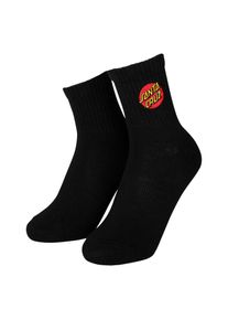 Santa Cruz Damen Socken "CLASSIC DOT EMB SOCK (2 PACK)", schwarz-weiß, Obermaterial: 80% Baumwolle, 17% Polyester, 3% Elasthan, Socken