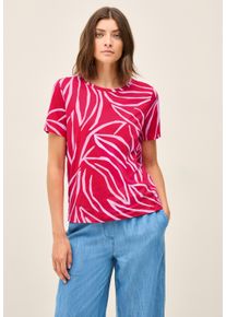 Cecil Damen T-Shirtglazed apple rot, Basic, Gr. S, bedruckt, Web, 100% Baumwolle, Shirts, Feel Good Fit