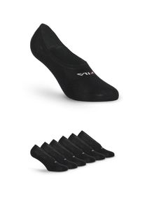 Fila Damen Füßlinge "UNISEX GHOST SOCKS SILICONE HEEL INSIDE", Gr. 43, schwarz, Baumwollmischung, unifarben, Socken, mit Logo-Schriftzug