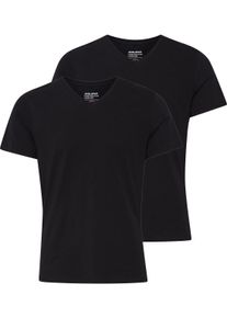 Blend Herren T-Shirt, schwarz, Basic, Gr. M, unifarben, Single Jersey, Obermaterial: 95% Baumwolle, 5% Elasthan, Shirts