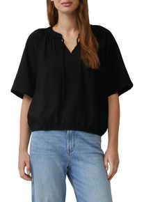 s.Oliver Damen Kurzarmbluse, schwarz, casual, Gr. 38, bedruckt, Obermaterial: 84% Viskose, 16% Polyamid, Blusen, mit All-Over Print