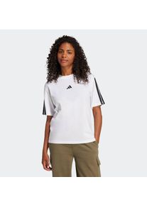 Damen T-Shirt "W 3S SJ BF T", schwarz-weiß, sportlich, Gr. XXL, adidas Sportswear, Obermaterial: 100% Baumwolle, Shirts