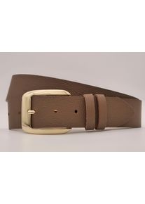 AnnaMatoni Damen Ledergürtel, braun, casual, Gr. 110, unifarben, Rindsleder, Gürtel, mit goldener Schließe