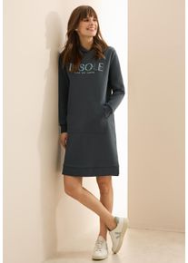 Cecil Damen Sweatkleidslate khaki, casual, Gr. XXL, bedruckt, Sweatware, Obermaterial: 80% Baumwolle, 15% Polyester, 5% Elasthan, Kleider, mit