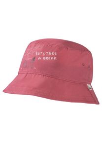 Jack Wolfskin Kinder Sonnenhut "AT HOME BUCKET HAT K", pink, Gr. S, 1. OBERSTOFF: 100% POLYAMID 2. OBERSTOFF: 100% POLYESTER, Hüte