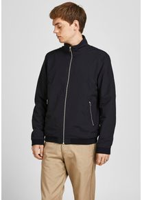 Jack & Jones JACK & JONES Herren Blouson "HARRINGTON BOMBER", schwarz, modisch, Gr. M, Obermaterial: 100% Polyester, Jacken