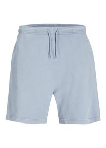 Jack & Jones JACK & JONES Herren Shorts "JPSTKANE CHARGE FADED SWT SHORT MID SN", blau, modisch, Gr. L, unifarben, Web, Obermaterial: 80% Baumwolle, 20%