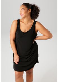 ANISTON PLUS Damen Unterkleid, schwarz, Basic, Gr. 54, unifarben, Jersey, Obermaterial: 95% Polyester, 5% Elasthan, Kleider, ideal unter
