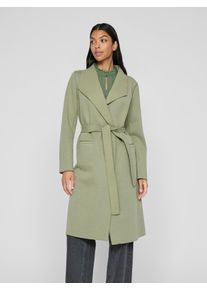 Vila Damen Kurzmantel "VIJUICE COAT - NOOS", grün, modisch, Gr. S, unifarben, Sweatware, Obermaterial: 80% Polyester, 10% Polyacryl, 10% Viskose,