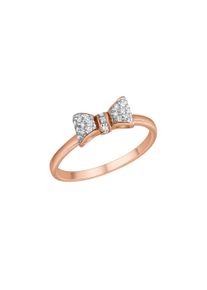Vivance Damen Fingerring "925-Sterling Silber rhodiniert teilweise rose vergoldet Zirkonia", 060 (19,1), Silber 925 (Sterlingsilber)weiß, Silber 925