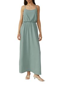 QS Damen Sommerkleidlind grün, casual, Gr. 34, unifarben, Web, Obermaterial: 97% Polyester, 3% Elasthan, Kleider, mit Spaghettiträgern