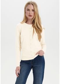 Saint Tropez Damen Strickjacke "A8661, MilaSZ R-Neck Cardigan", blau, modisch, Gr. L, Strick, Obermaterial: 80% Viskose, 20% Polyamid, Strickjacken