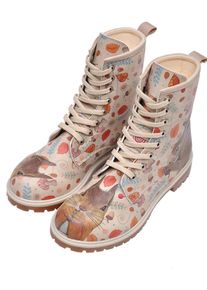 DOGO Damen Schnürboots "Boots There Is Always Hope Damen Boots / Female", Gr. 37, braun, Lederimitat, Schuhe, Vegan