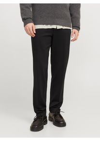 Jack & Jones JACK & JONES Herren Anzughose "JPRJAXON JERSEY TROUSER NOOS"schwarz fit:slim fit, modisch, Gr. 50, unifarben, Web, Obermaterial: 74% Polyester, 22%