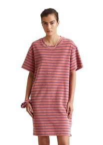 Marc O'Polo Damen Minikleid "aus softem Organic Cotton", pink, Gr. XS, MARC O'POLO DENIM, gestreift, Obermaterial: 100% Baumwolle, Kleider