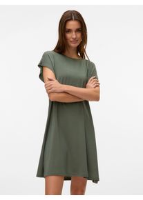 Véro Moda VERO MODA Damen Minikleid "VMAVA SL KNEE DRESS JRS NOOS", grün, modisch, Gr. XS, unifarben, Jersey, Obermaterial: 95% Lyocell, 5% Elasthan, Kleider