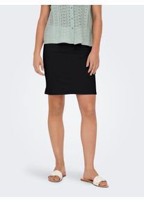 Only Damen Jeansrock "ONLWONDER HW DNM SKIRT PIM NOOS", schwarz, modisch, Gr. S, unifarben, Denim/Jeans, Obermaterial: 79% Baumwolle, 20% Polyester,