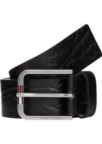 Tommy Jeans Damen Ledergürtel "TJM AUSTIN 4.0", schwarz, casual, Gr. 90, unifarben, Rindsleder, Gürtel, Größenverstellbar