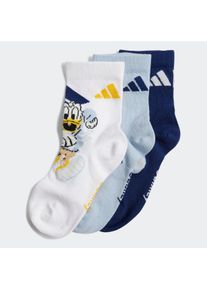 Kinder Funktionssocken "LK DY MM 3PP SO", adidas Performance, Gr. L, blau, Obermaterial: 63% Baumwolle, 34% Polyester, 3% Elasthan, Socken