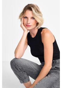 RICHROYAL Damen Tanktop "NOS EV R Top", schwarz, casual, Gr. XS, Jersey, Obermaterial: 70% Viskose, 15% metallisierte Fasern, 13% Polyamid, 2%