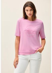 Cecil Damen Print-Shirtcherry blossom pink, casual, Gr. L, bedruckt, Web, Stoff, 48% Baumwolle, 48% Modal, 4% Elasthan, Shirts, mit Rundhalsausschnitt