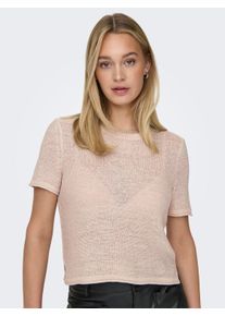 Only Damen Kurzarmpullover "ONLSUNNY S/S PULLOVER NOOS KNT", grau, modisch, Gr. S, unifarben, Strick, Obermaterial: 55% Polyacryl, 45% Nylon, Pullover
